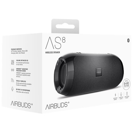 Airbuds AS8 Wireless Bluetooth Speaker Black
