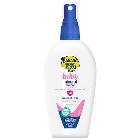 Banana Boat Baby Mineral Enriched Sunscreen Finger Pump Spray SPF 50+