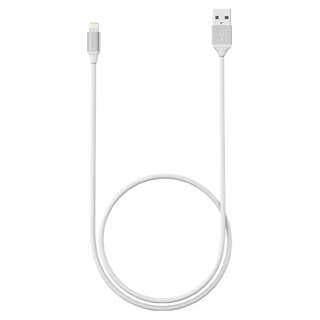 Just Wireless 4ft Lightning Cable White