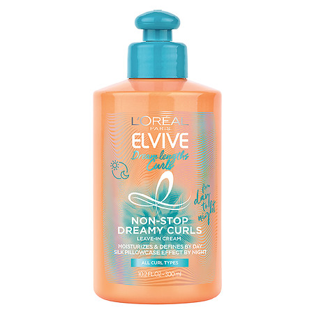 L'oreal Elvive Leave-in Cream, Non-Stop Dreamy Curls, Dream Lengths Curls - 10.2 fl oz