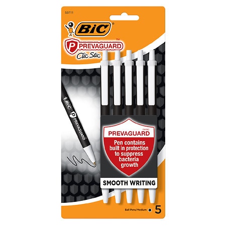 BIC Prevaguard Clic Stic Pens Black
