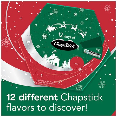 ChapStick 12 Days of ChapStick Advent Calendar 12 Favorite Flavors, Holiday  Pack | Walgreens