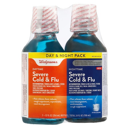 Walgreens Severe Cold & Flu Liquids Day & Night Pack