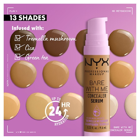 NYX Professional Makeup Bare With Me Hydrating Concealer Serum, Beige