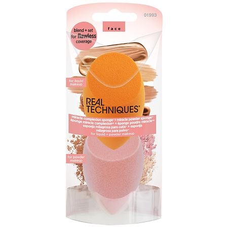 Real Techniques Miracle Complexion Makeup Blending Sponge and Miracle Powder Setting Sponge