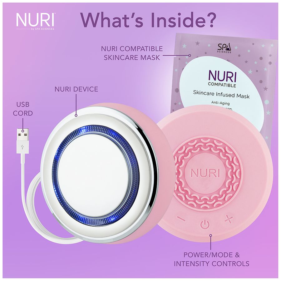 Spa Sciences NURI LED Thermal Smart Facial Skincare & Mask Infuser