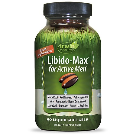 Irwin Naturals Libido-Max for Active Men Liquid Soft Gels