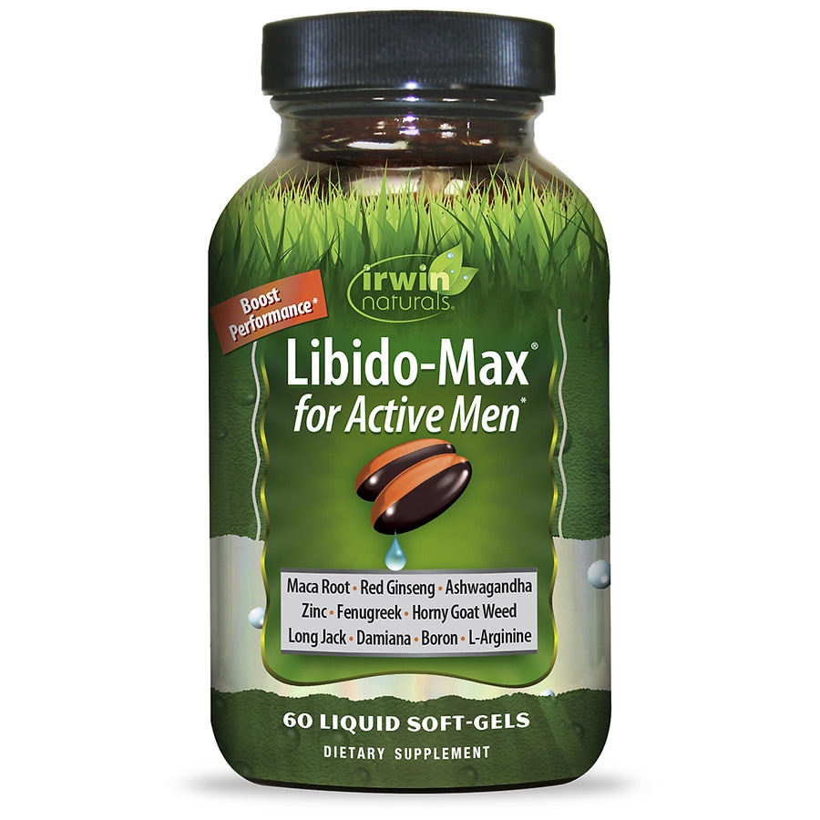 Irwin Naturals Libido Max for Active Men Liquid Soft Gels