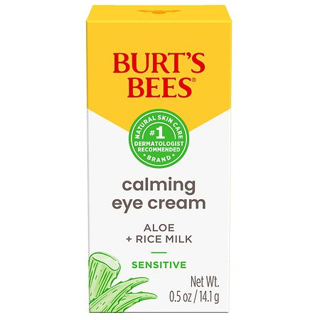 Burt's Bees Calming Eye Cream with Aloe and Rice Milk for Sensitive Skin