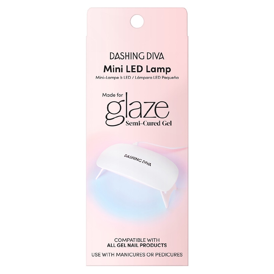 Dashing Diva Mini LED Lamp Made for Glaze Semi-Cured Gel White