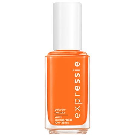 essie expressie quick dry nail polish  8-free vegan  electric orange  Bearer Of Rad News  0.33 fl oz