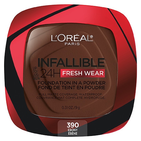 L'Oreal Paris Infallible Up to 24H Fresh Wear Foundation in a Powder Ebony - 390