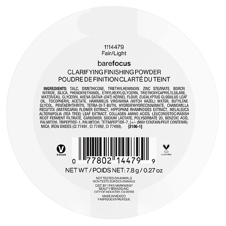 Wet n Wild Bare Focus Clarifying Finishing Powder, Fair-Light