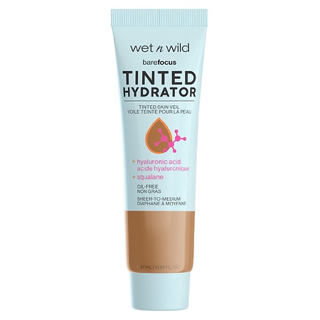 wet n wild Bare Focus Tinted Hydrator  Tinted Moisturizer  Dewy  Medium Deep  0.91 fl oz