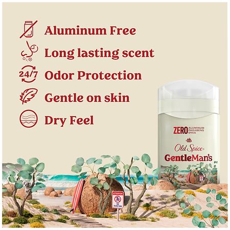 Old Spice Deodorant, Aluminum Free, 24/7 Freshness Eucalyptus and Coconut Oil