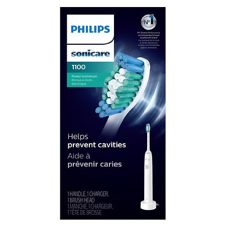 Philips Sonicare 1100 Power Toothbrush Rechargeable Electric Toothbrush White Grey