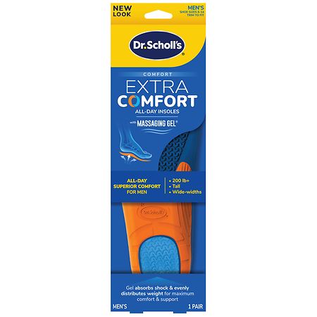 UPC 888853590639 product image for Dr. Scholl's Extra Comfort All-Day Insoles with Massaging Gel - 8-14 Men's 1.0 p | upcitemdb.com