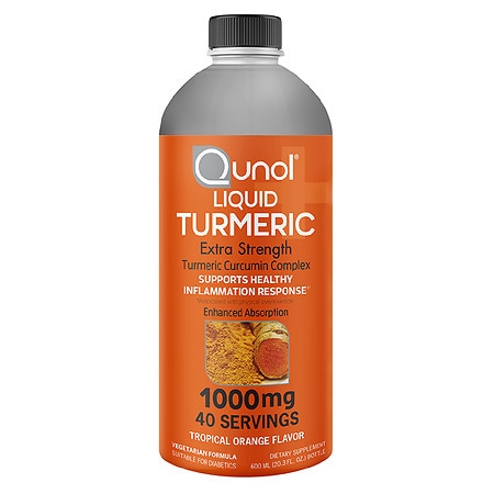 Qunol Liquid Turmeric 1000mg Extra Strength Tropical Orange