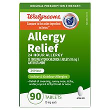 Walgreens 24 Hour Allergy Relief Cetirizine Tablets | Walgreens