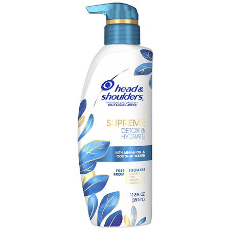 Head & Shoulders Supreme Sulfate Free Detox & Hydrate Shampoo With Argan Oil and Coconut Water