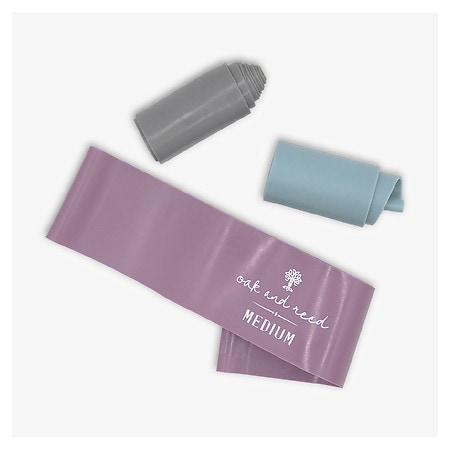 Oak and Reed Power Loops Resistance Bands Set Mauve/Turquoise/Grey