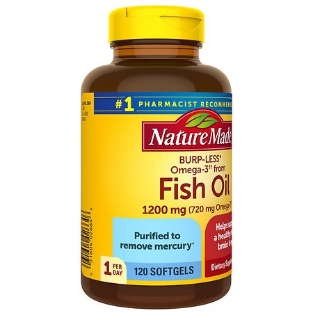 Walgreens Wild Caught Alaskan Half-the-Size Fish Oil with Omega-3 Softgels