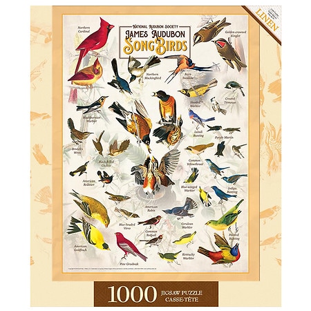 Masterpieces Puzzles Audubon Songbird 1000 Piece Puzzle
