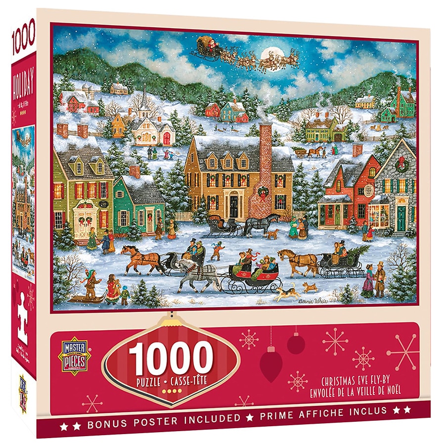 Masterpieces Puzzles Christmas Eve Fly By 1000 Piece Puzzle