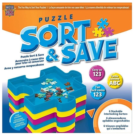 Stackable Puzzle Sorter Set Linkable Puzzle Storage Sorting Trays Puzzles  Games
