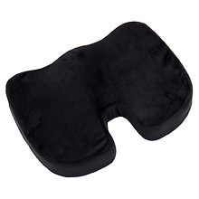 Mind Reader 18 in. Support Memory Foam Back Seat Cushion in Black