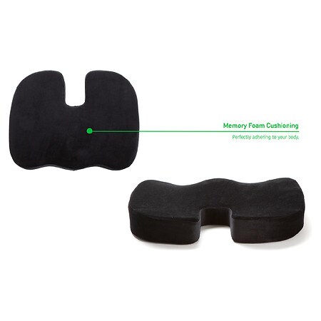 Mind Reader Memory Foam Lumbar Support Back Cushion