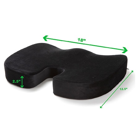 Mind Reader Seat Cushion with Memory Foam Back Relief Black SEACUSH-BLK -  Best Buy