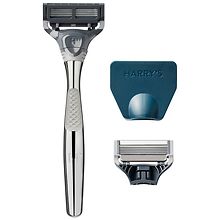 Harry's Winston 5-Blade Men's Razor with Chrome Handle and Cartridges