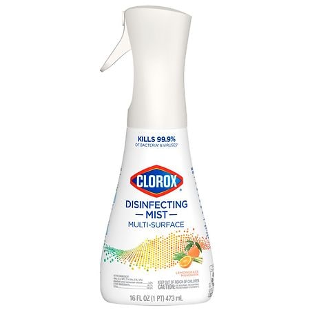 Clorox Disinfecting Mist, Sanitizing and Antibacterial Disinfectant Spray Lemongrass Mandarin
