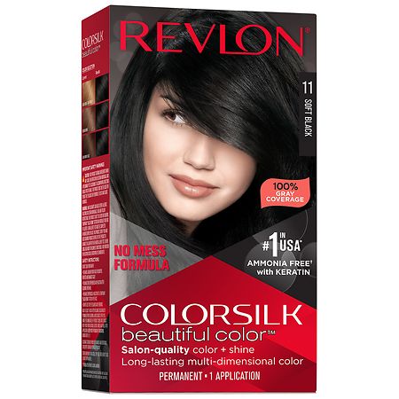 Revlon ColorSilk Permanent Hair Color Soft Black
