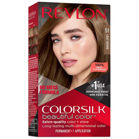 Revlon ColorSilk Permanent Hair Color Light Brown