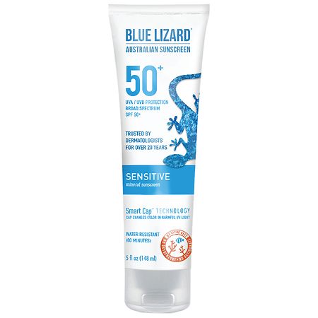 Blue Lizard Sensitive Mineral Sunscreen Lotion - SPF 50+ Unscented