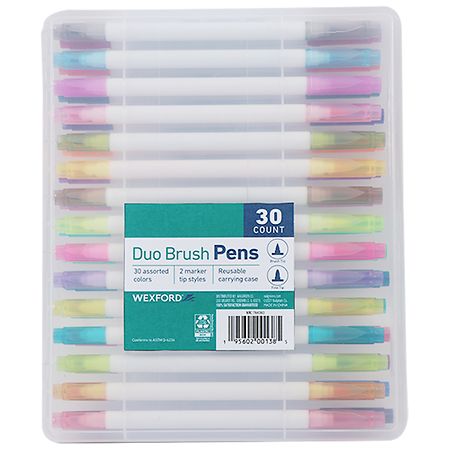 30 Colors Felt Tip Pens, Medium Point Assorted Markers Pens for