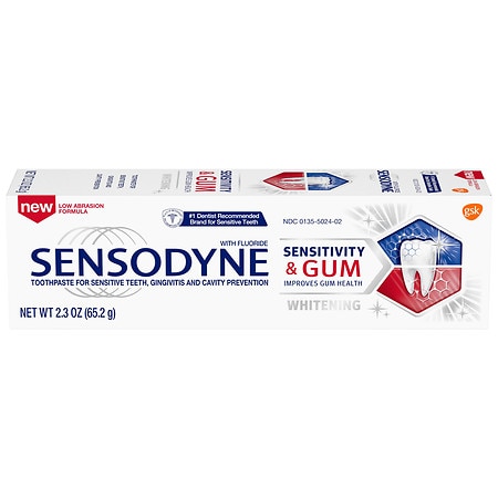 Sensodyne Toothpaste for Whitening, Tooth Sensitivity & Gum Health