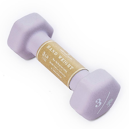 Oak and Reed Neoprene Coated Iron Core Dumbbell Lilac, Lilac