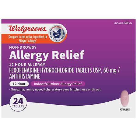 Walgreens 12 Hour Allergy Relief Tablets