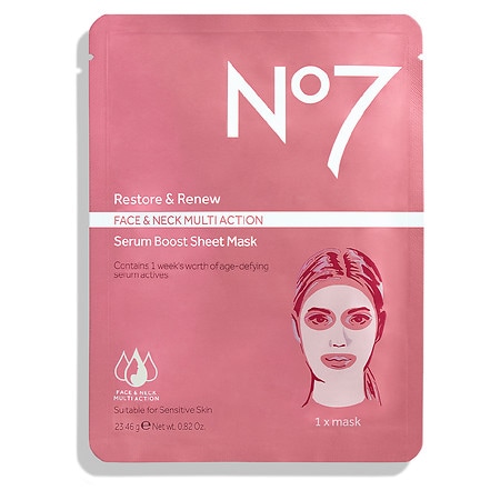 No7 Restore & Renew Serum Boost Sheet Mask