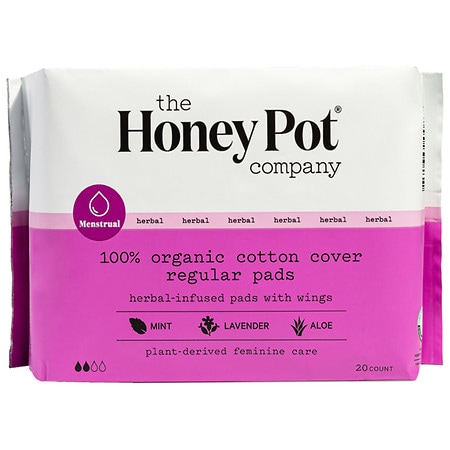The Honey Pot Organic Regular Herbal Menstrual Pads