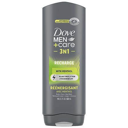 Dove Men+Care Recharge Body + Face + Hair Wash Menthol