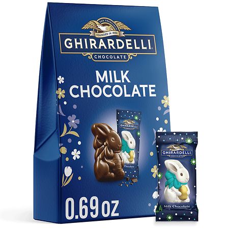 Ghirardelli Solid Bunny Milk Chocolate, XS Bag