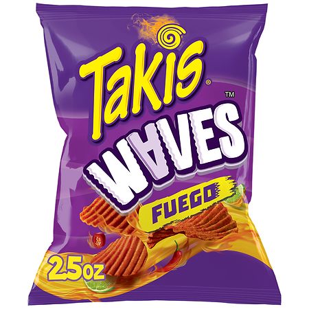Takis Waves Fuego Potato Chips Hot Chili Pepper & Lime