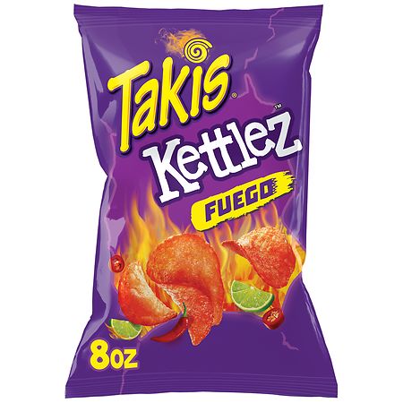 Takis Kettlez Fuego Kettle-Cooked Potato Chips Hot Chili Pepper & Lime