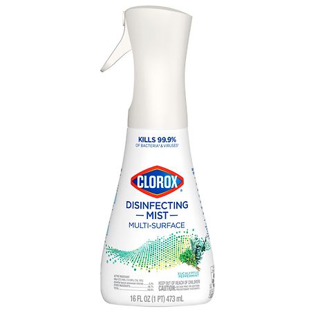Clorox Disinfecting Mist, Sanitizing and Antibacterial Disinfectant Spray Eucalyptus Peppermint