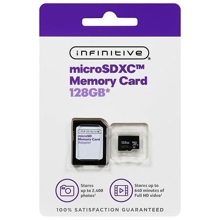 trabajo Artístico comunicación Infinitive Micro SD Memory Card 128 GB | Walgreens