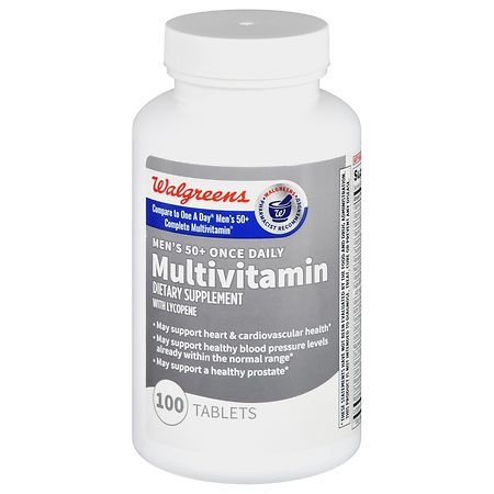 Walgreens Men's 50+ Once Daily Multivitamin Tablets